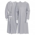 Plasdent Poly supreme REUSABLE Isolation Gowns, Ties at Neck and Waist - One Size Fits Most , Burgundy 1 / Bag 